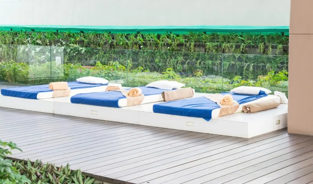 New Spa Requirements 3 Fibreglass spa with fence